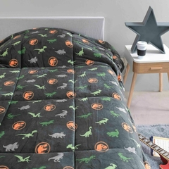 ACOLCHADO PIÑATA FLANEL 1½ PL JURASSIC WORLD - comprar online