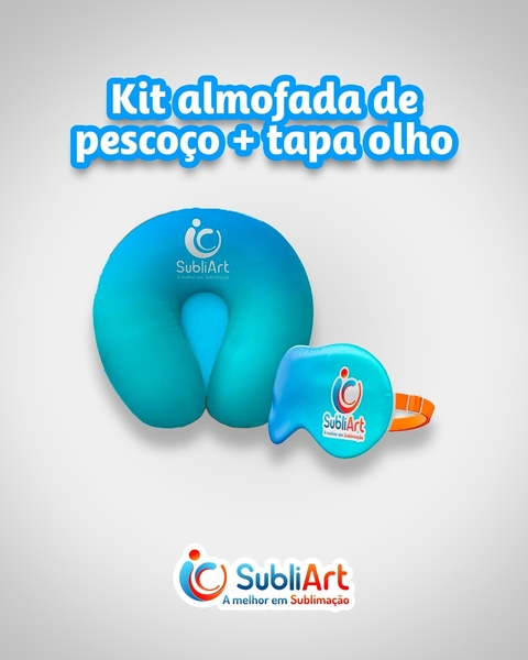 Kit descansa pescoço + tampa olho