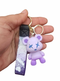 Chaveiro urso resina 6 cores luxo elegância e personalidades em suas chaves