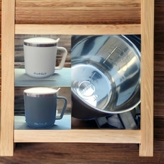 CANECA DE CAFÉ DUPLA PAREDE 350ML, Xícara de Aço Inoxidável Isolada À Vácuo, Para Estudantes, Leite, Chá, Café, Caneca com Tampa na internet
