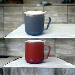 CANECA DE CAFÉ DUPLA PAREDE 350ML, Xícara de Aço Inoxidável Isolada À Vácuo, Para Estudantes, Leite, Chá, Café, Caneca com Tampa - loja online