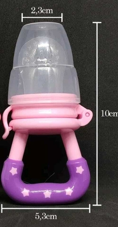 Chupeta Bicos 3 Bicos Porta Frutas Mordedor Silicone Bebe Alimentadora