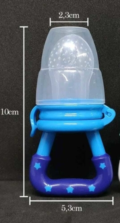 Imagem do Chupeta Bicos 3 Bicos Porta Frutas Mordedor Silicone Bebe Alimentadora