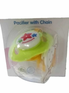 Chupeta silicone livre BPA com prendedor trava e tampa +3 meses