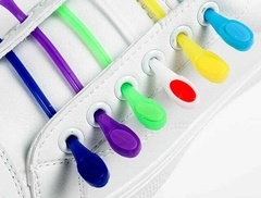 12 unidades/cadarços de silicone redondos sem laços de sapato elástico especial - loja online