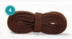 1 PAR CADARÇO ACHATADO 120CM 8MM 57 CORES DISPONIVEL PARA TÊNIS/SAPATO