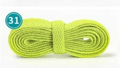 1 PAR CADARÇO ACHATADO 120CM 8MM 57 CORES DISPONIVEL PARA TÊNIS/SAPATO - comprar online