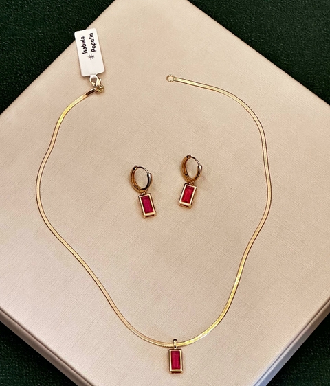 Conjunto de Fita Rosa