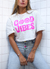 Cropped Good vibes off-white - loja online