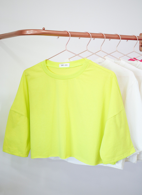 Cropped over verde lima