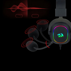 Headset game Redragon-H510 Zeus X Wired, Iluminação RGB on internet