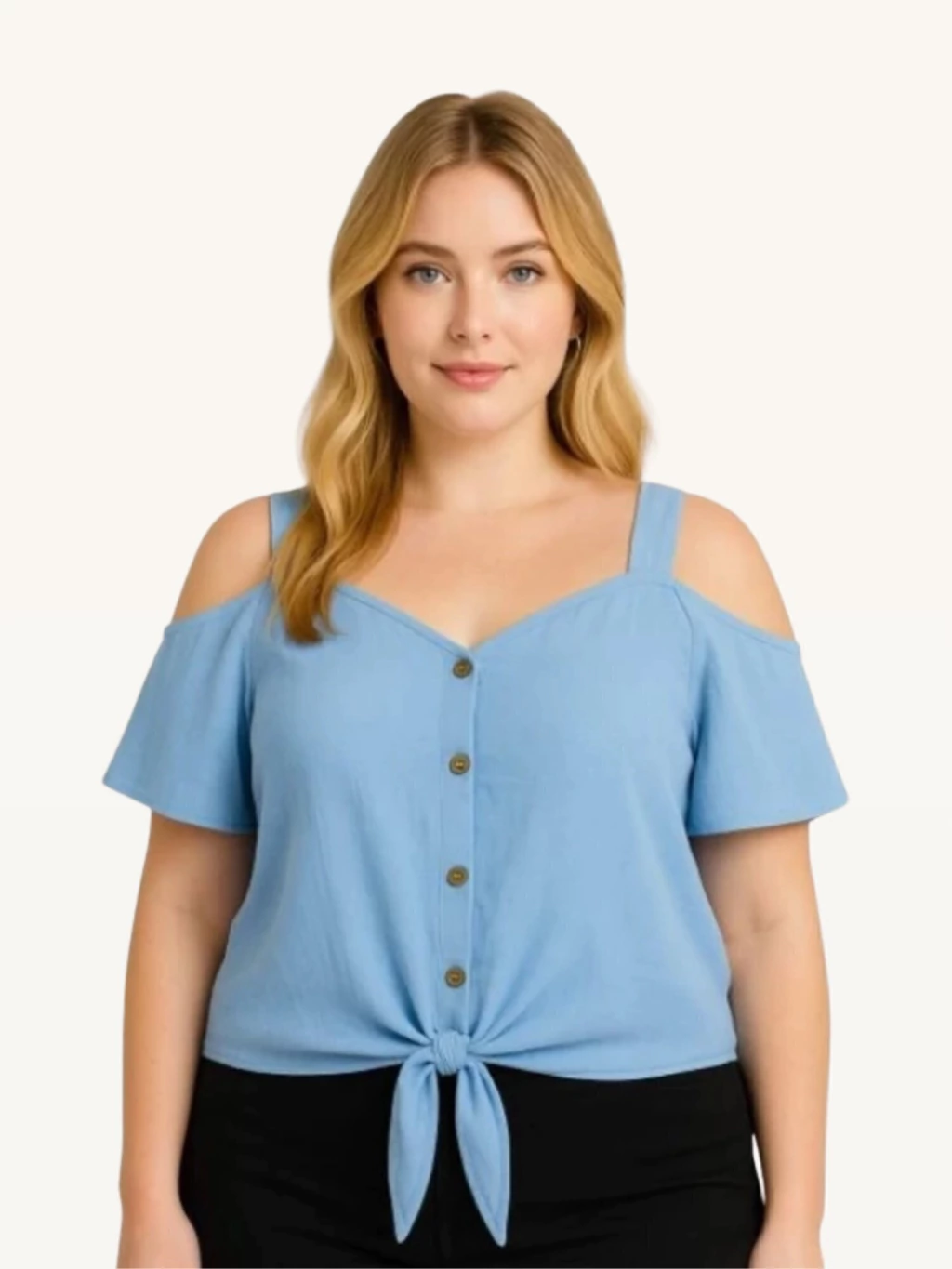 Blusa Ciganinha Plus Size em Tecido Duna , Tam G. /44 _ GG. 46/48