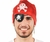 Kit Pirata com Tapa Olho Bandana e Brinco - comprar online