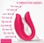 Vibrador casal com sugador clitoriano por aplicativo - loja online