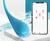 Vibrador por aplicativo controle remoto, formato de baleia. - comprar online