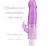 Vibrador em formato de pênis com estimulador clitoriano em Jelly