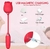 VIBRADOR DUPLO FORMATO DE ROSA FLOWER FLEXÍVEL 10 MODOS DE VIBRAÇÃO - PAIXÃO&PRAZER