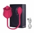 Vibrador em formato de rosa com língua com 10 vibrações diferentes