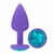 PLUG ANAL DIAMOND COLORS ROXO P