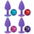 PLUG ANAL DIAMOND COLORS ROXO P na internet