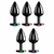 PLUG ANAL BLACK DIAMOND 7 X 2,8 CM DELICIOUS