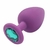 Imagem do Plug Anal silicone Roxo Com Pedra Tamanho M