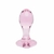 Plug Anal de Vidro Coração Rosa Tamanho P na internet