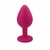 Plug Anal silicone Roxo Com Pedra Tamanho M - PAIXÃO&PRAZER
