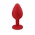 Plug Anal silicone Roxo Com Pedra Tamanho M - loja online