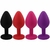 Plug Anal silicone Roxo Com Pedra Tamanho M na internet