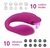 Vibrador casal com sugador clitoris controle 10 vibrações - loja online