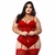 Espartilho Plus Size Tule Com Detalhe Em Renda vermelho veste 52/54/56