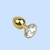 Plug Anal P aço Dourado