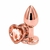 PLUG ANAL ROSÉ EM AÇO COM FORMATO DE CORAÇÃO P