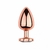 PLUG ANAL ROSÉ EM AÇO COM FORMATO DE CORAÇÃO P - comprar online
