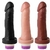 Prótese peniana com vibro Interno 19 X 3,8Cm cor chocolate - comprar online