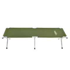 Cama de Camping Dobrável Echolife Verde | Resistente, Suporta 120kg, Compacta e Confortável - Rei da Pesca