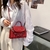 Bolsa tiracolo pequena aba, Bolsa de Couro PU, Ombro Messenger Bag - loja online