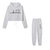 Loose Style Crop Top Conjunto Duas Peças 2023 Outono Inverno - loja online