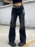 Imagem do HOUZHOU-Jeans femininos Vintage de perna larga, calças jeans Harajuku Baggy, st