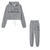 Imagem do Loose Style Crop Top Conjunto Duas Peças 2023 Outono Inverno