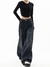 HOUZHOU-Jeans femininos Vintage de perna larga, calças jeans Harajuku Baggy, st na internet