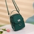 Bolsa de ombro de tecido resistente 3 camadas, mini bolsa feminina,