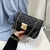 Tendência 2023 Bolsa Pequena PU De Couro Bordado Linha Bolsa Transversais - comprar online