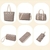 Imagem do KIT Bolsas luxuosas de couro para mulheres, bolsa de ombro de alta qualidade crossbo