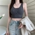 Sexy Mulheres Colheita Top Sem Mangas Coletes Praia Mulheres Esportes - comprar online
