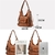 Bolsa senhora de couro vintage para mulheres, mochila de moda, bolsa de ombro fe