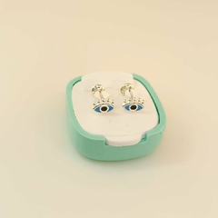 ABRIDOR OJITOS ESMALTADOS - PLATA
