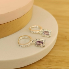 ARGOLLAS RECTANGULO MORADO