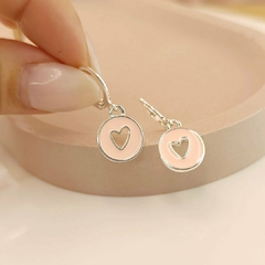 ARGOLLAS CORAZON CALADO ROSA